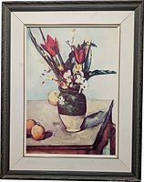 Full view of framed still life print