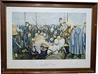 Full view of framed print showing entire artwork and frame