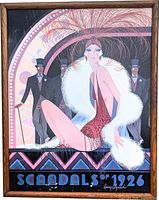 Full view of framed poster showing complete artwork and frame