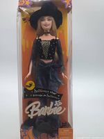 Front view of boxed Barbie Halloween Star doll