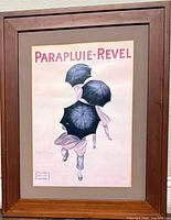 Full view of framed Parapluie-Revel print