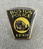 Front view showing Boston Police A.D.1630 design