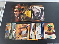 Spread of entire group of Walt Disney promotional postcards