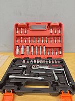 Entire open case showing all 53 pieces