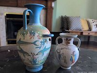 Both urns side by side for scale and design