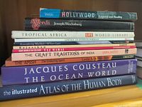 Stack showing spines of all ten books