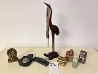 Overview of all collectible items on table