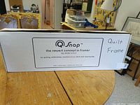 Q-Snap quilting frame box front