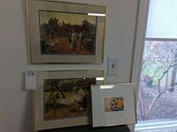 All three framed prints together for scale