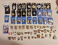 Overview of entire assortment laid out showing quantity and variety