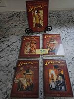 Front view of slipcase and four DVD cases laid out