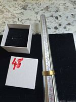 Ring on mandrel showing size