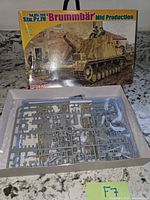 Box top showing Dragon Sd.Kfz.166 Sturmpanzer IV Brummbär Mid Production artwork