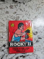 Front of sealed 1979 Topps Rocky II wax pack