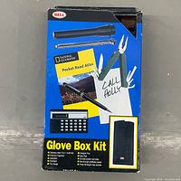 Retail box front showing Bell Glove Box Kit and listed contents