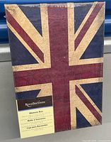 Front of sealed Recollections memory box showing Union Jack design