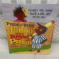 Front view of colourful Pride of Dixie metal sign