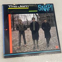 Front cover of The Jam Snap! double LP showing wear