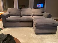 Front view of Stylus couch and chaise