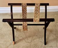 Overall front view showing structure and fabric straps