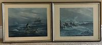 Both framed prints side by side showing overall appearance