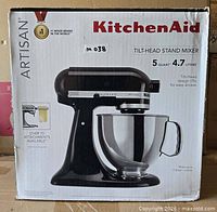 Retail box for KitchenAid Artisan tilt-head stand mixer 5 quart