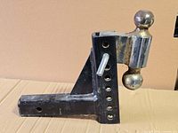 Full view of hitch mount showing overall structure and condition