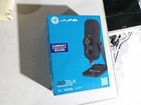 Front view of sealed JLab GO TALK USB Microphone retail box