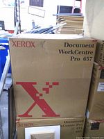 Front of sealed Xerox Document WorkCentre Pro 657 box