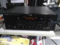 Front view showing display, controls and front inputs