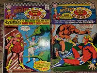 Front covers of both comics showing issue numbers and artwork