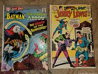 Front covers of The Brave and the Bold #71 and The Adventures of Jerry Lewis #106