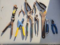 Group shot showing all 11 hand tools laid out