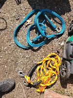 Overall view of both tow ropes on ground