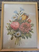 Full view of framed botanical print