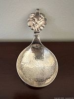 Full view of wine taster spoon front side