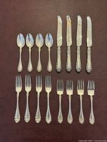 Full 12-piece set arranged on surface