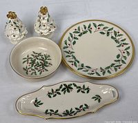 All Lenox Holiday pieces together