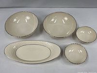 Group view of all five Lenox Weatherly pieces