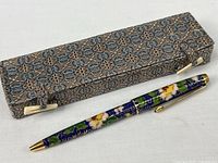 Pen and brocade box full view