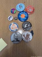 Group shot of all ten buttons