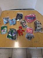 All 11 toys displayed on table