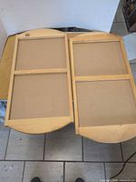 Both pine calendar holders front view