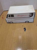 Left side view of Snap-on cardboard truck