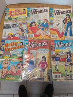 Six Archie comic books laid out 2×3