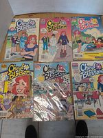 All six Cheryl Blossom comic books laid out