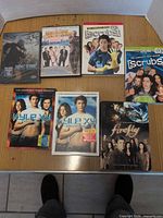 Group shot of all seven DVD cases