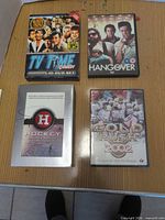 Overall view showing all four DVD cases