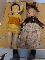 Both dolls full view side by side