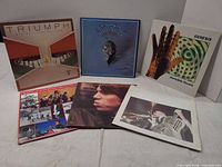 All six LP jackets front view